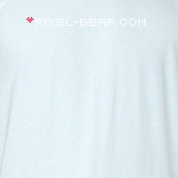 "Watercolor" Pixel-Bear / Blue - Thumbnail 3