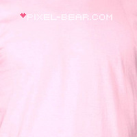"Watercolor" Pixel-Bear / Pink - Thumbnail 3