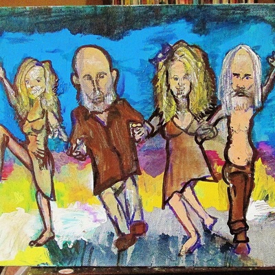 Follow the devil brick road, a painting