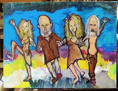 Follow the devil brick road, a painting