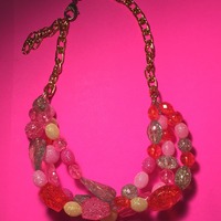 Beaded Statement Necklace - Thumbnail 4