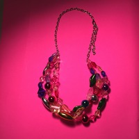 Beaded Statement Necklace - Thumbnail 4