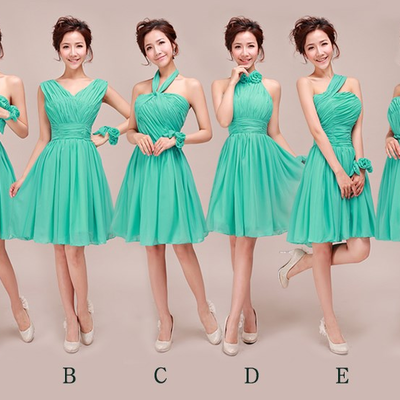 Short bridesmaid dresses, blue bridesmaid dresses, mismatched bridesmaid dresses, cheap bridesmaid dresses, free custom bridesmaid dresses, bd14388
