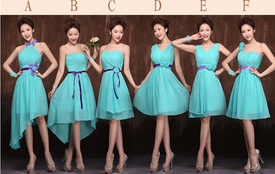 blue bridesmaid dress,evening dress,Short bridesmaid dress,chiffon bridesmaid dress,Custom bridesmaid dress,bridesmaid dress,15051204