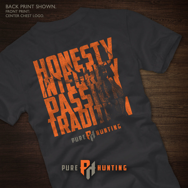 Pure Hunting "Honesty" T-shirt - Black
