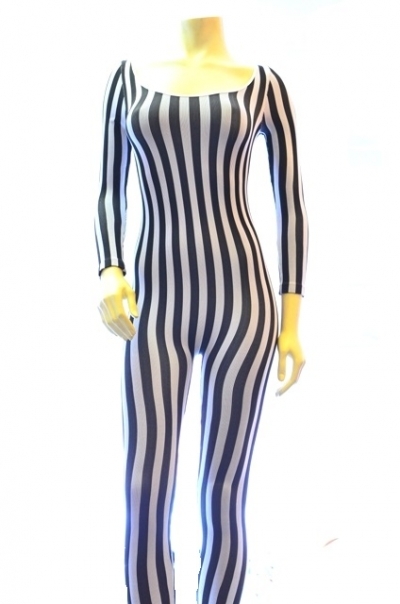 Nylon Candy Kane Bodysuit