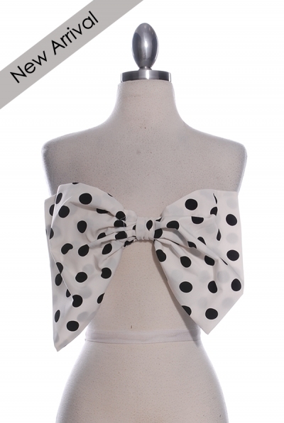 Polka Dot Bowtie Top