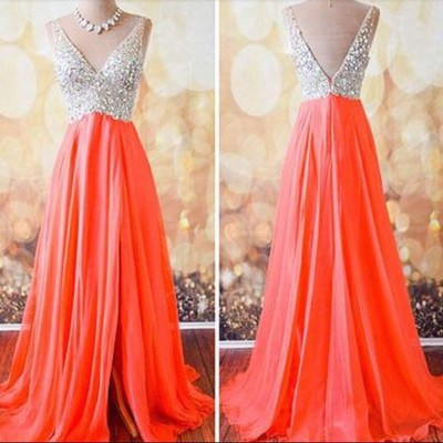 V-neck prom dresses,custom prom dress,long prom dresses,evening dresses,formal dresses,prom dresses,15051332