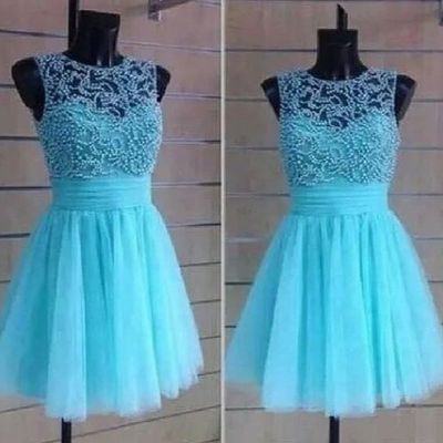 Short bridesmaid dress,custom prom dresses,a line prom dress,round neck prom dresses, short homecoming dresses,15051401