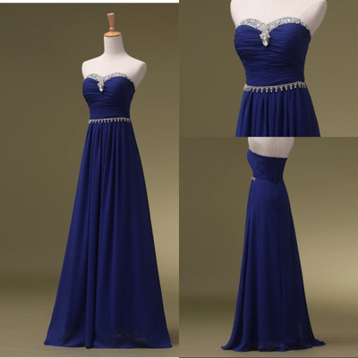 Royal blue prom dress,custom prom dress,sweetheart prom dress,long prom dresses,evening dresses,15051403 - Thumbnail 5