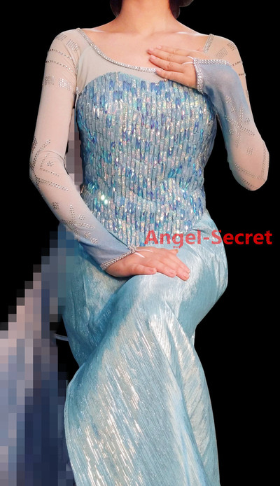 j999 two pieces sleeves,corset and skirt, no cape!!