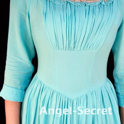 P007 2015 cinderella adult cosplay costume casual blue dress