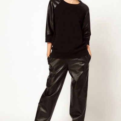 White bronze red or black harem pants