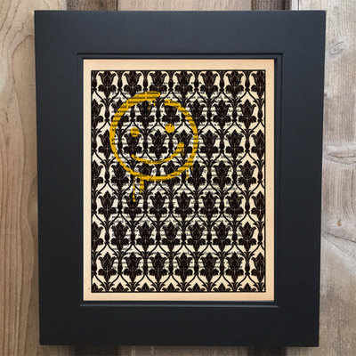 Sherlock holmes inspired art print on upcycled 1903 medicology text book page #0011