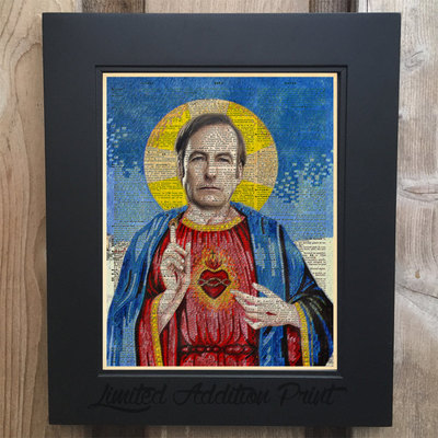 Sacred heart vitage dictionary print inspired by better call saul limited run