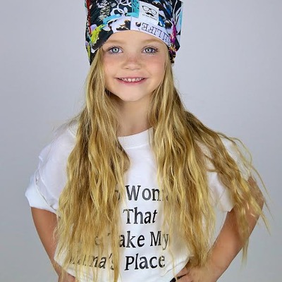 Magazine cover girl beanie hat