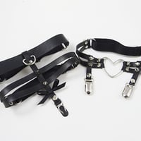Harajuku rivet leg loop Heart Hollow Garter  - Thumbnail 4