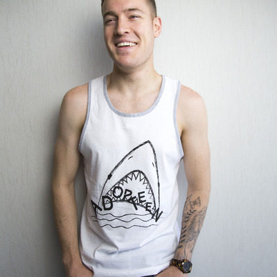 Shark attack tank top