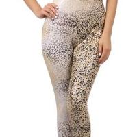 Two Tone Animal Print Bodysuit - Thumbnail 2
