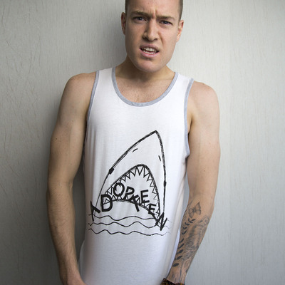 Shark attack tank top