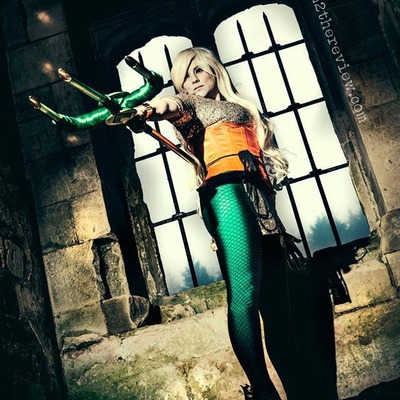 Aqua woman trident a4 signed print