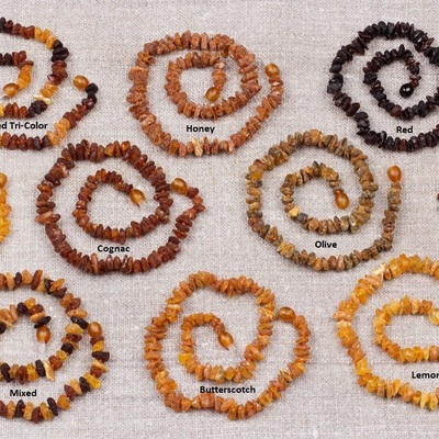 Genuine baltic amber teething necklace - raw