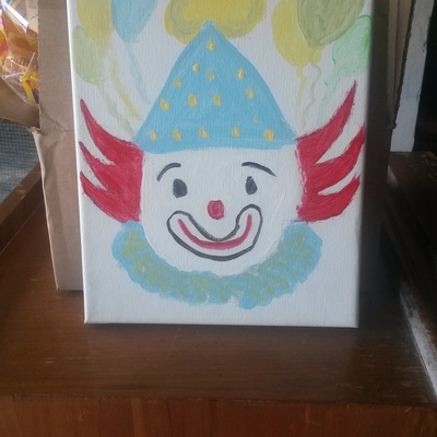 Clown painting 
