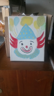 clown painting 