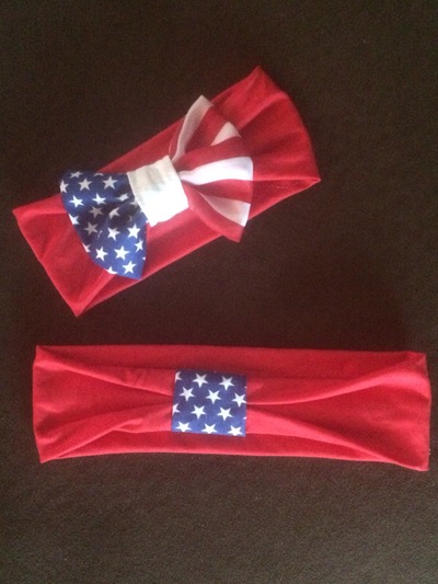 Mommy and Me Stars & Stripes Headwraps