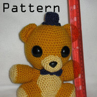 Crochet PATTERN: Freddy and Golden Freddy - Thumbnail 1