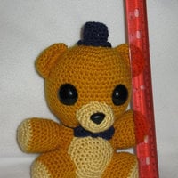 Golden Freddy Fazbear plush Amigurumi - Thumbnail 4