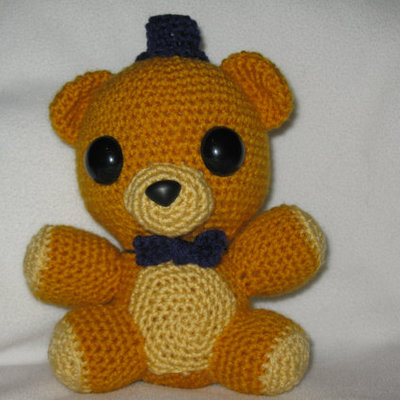 Golden freddy fazbear plush amigurumi
