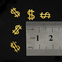 Gold Dollar Sign Nail Charm - Thumbnail 1