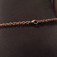 Chain Necklace with Center Circel  - Thumbnail 2
