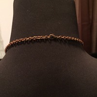 Chain Necklace with Center Circel  - Thumbnail 3