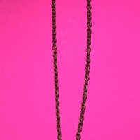 Chain Necklace with Center Circel  - Thumbnail 4