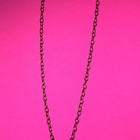 Chain Necklace with Center Circel  - Thumbnail 4
