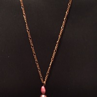 Chain Necklace with Charm  - Thumbnail 1
