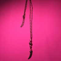 Chain Necklace with Charm  - Thumbnail 3