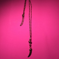 Chain Necklace with Charm  - Thumbnail 4