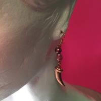 Drop Beaded Earrings - Thumbnail 2