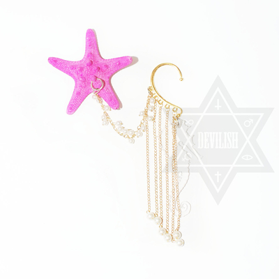 Mermaid(pink) earcuff