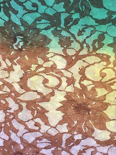 BINDYA Ombre Floral Lace Print Infinity Scarf