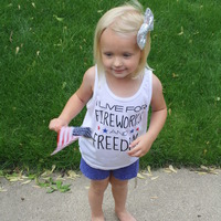 I Live for Fireworks and Freedom- Toddler - Thumbnail 1
