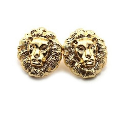 Lion head earrings