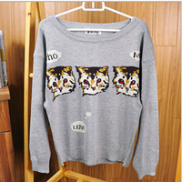Three Cats Patterns Sweater - Thumbnail 1