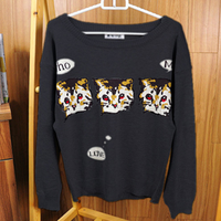 Three Cats Patterns Sweater - Thumbnail 3