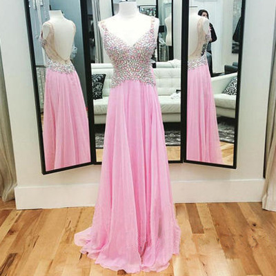 Long prom dress, prom dress 2018, pink prom dress, cheap prom dress, long evening dress, dress gown, bd1400