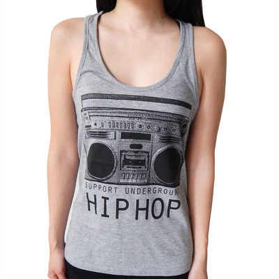 Support underground hip hop  racerback tank top