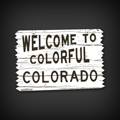 Welcome home die-cut decal